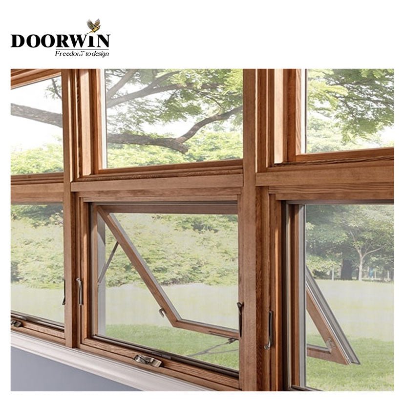 2022 NFRC DOORWIN Wood Window, American Style Foldable Crank Handle Aluminum Clad Wood Casement Window - China Aluminum Window, Window - Doorwin Group Windows & Doors