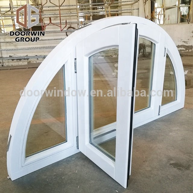 2022[ALUMINUM SPECIALTY SHAPES]Canadian pine wooden arched top French push out windows by Doorwin - Doorwin Group Windows & Doors