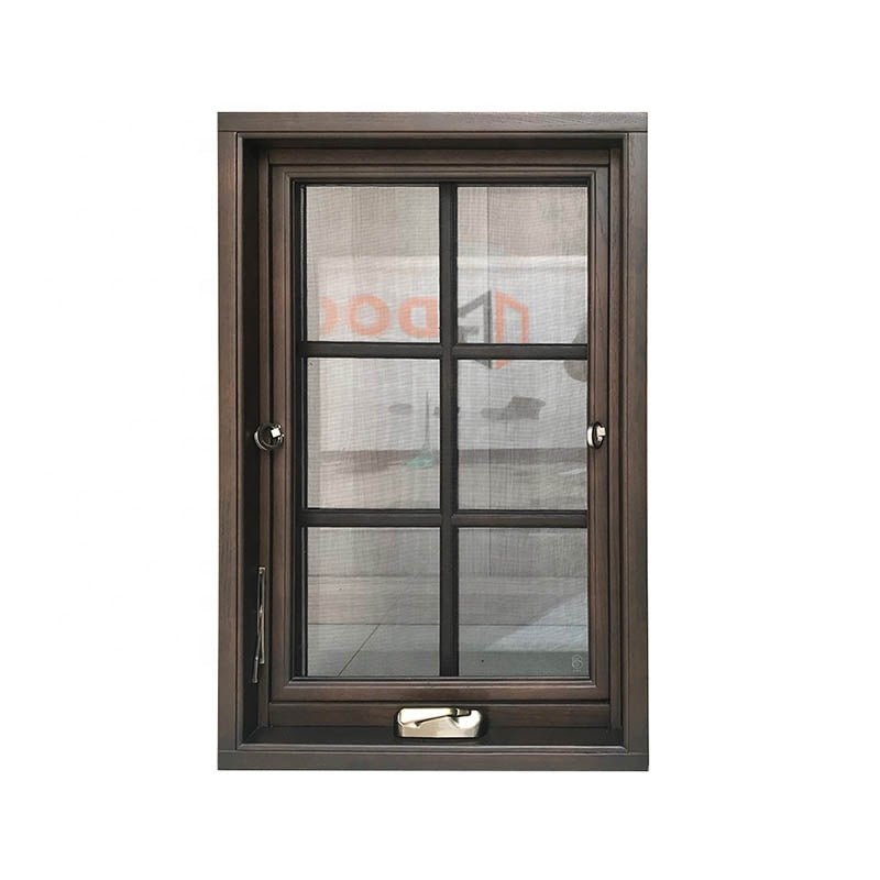 American aluminum hand crank casement window Shandong Doorwin