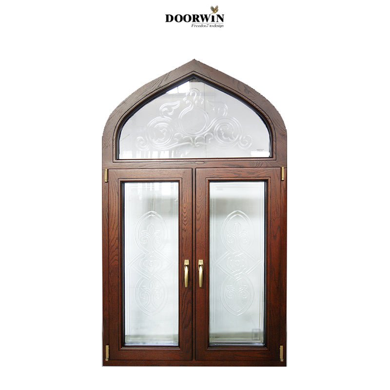 Doorwin arched wood frame casement window modern design tilt and turn wood windows - Doorwin Group Windows & Doors