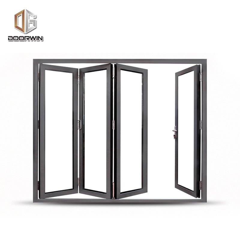 Factory hot sale prehung double entry doors powder coated aluminium pivot door - Doorwin Group Windows & Doors