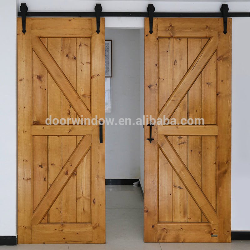 Movable glass kitchen partition panel sliding barn door by Doorwin - Doorwin Group Windows & Doors