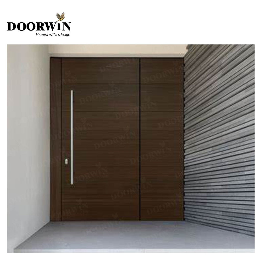 Solid wood Canada hot sale Custom color home door panel garage panels inserts pivot door - Doorwin Group Windows & Doors