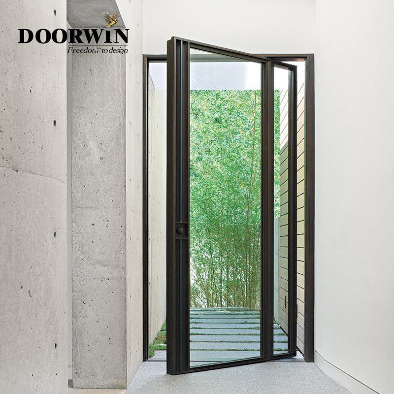 The united states hot sale aluminium double or triple glass pivot door - Doorwin Group Windows & Doors