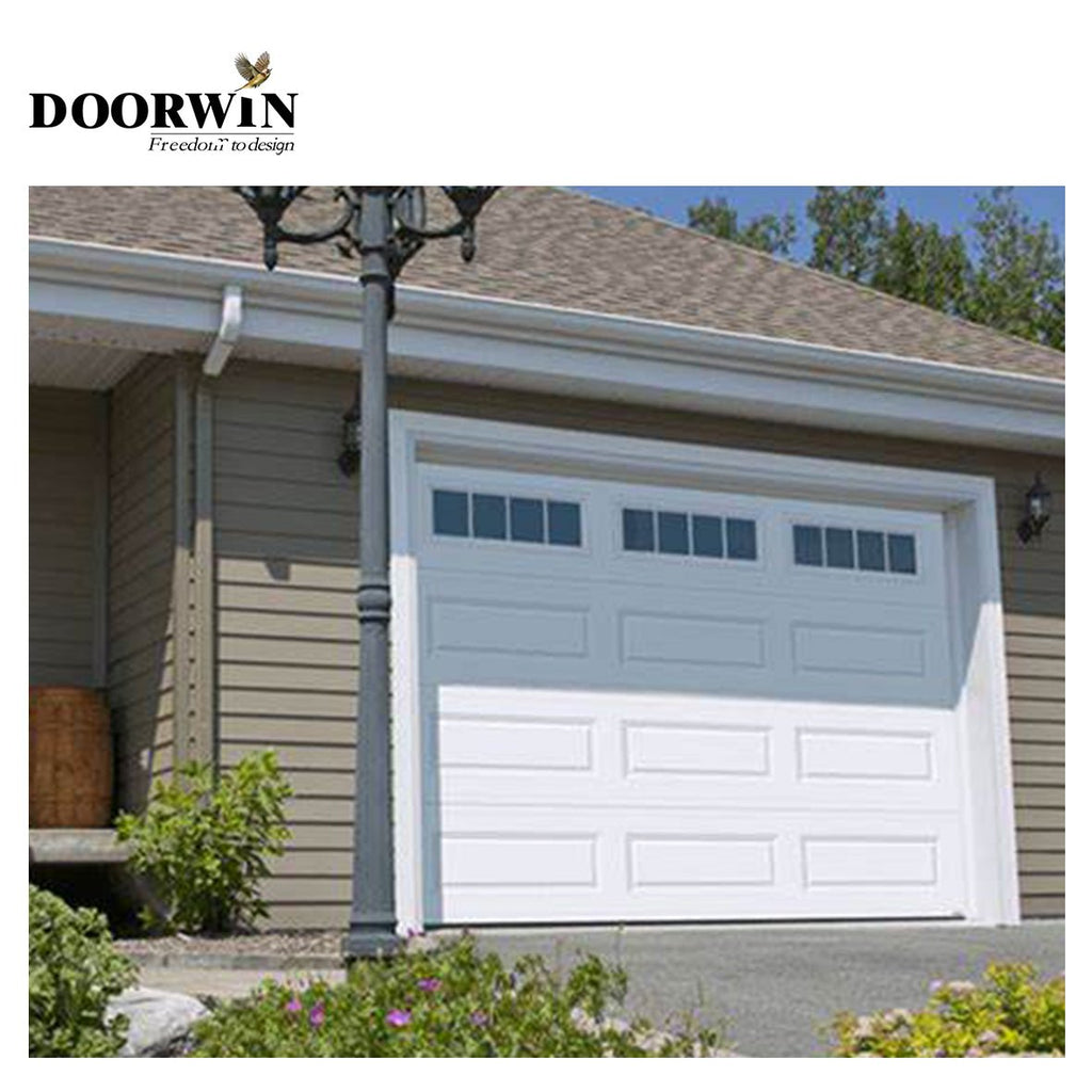 USA Kentucky best price Modern European style automatic remote control steel private garage door - Doorwin Group Windows & Doors