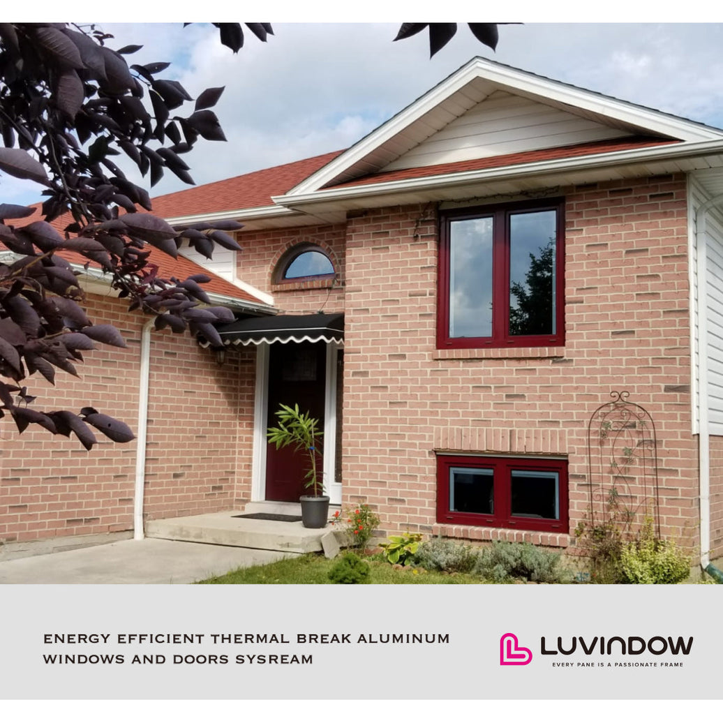 alu-clad oak wood tilt & turn windows with remote control built-in blinds