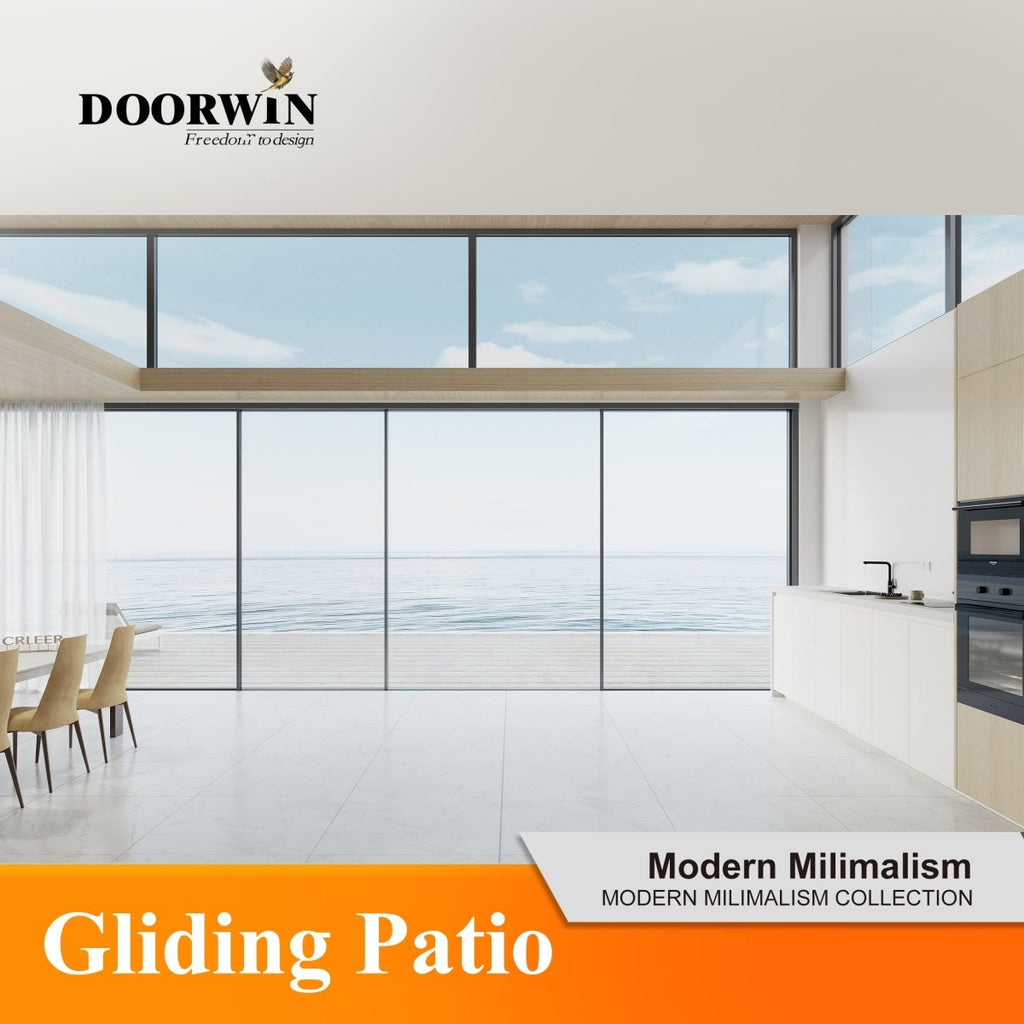 Minimalism Series for sea-view room Gliding Patio Door - Shandong Doorwin Construction Co., Ltd.