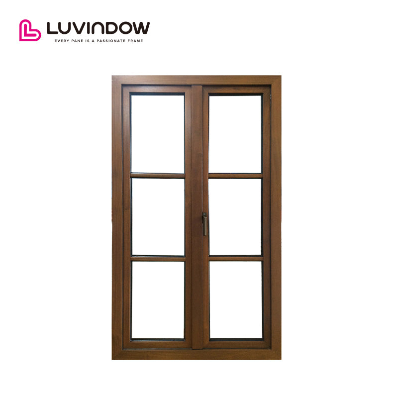 Grill Design Wood French Casement Windows