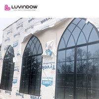 Arch Top Antique Round Fixed Windows