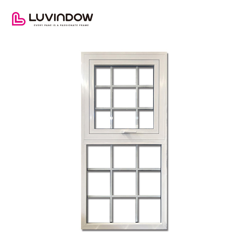 White Grille Aluminum Awning Windows