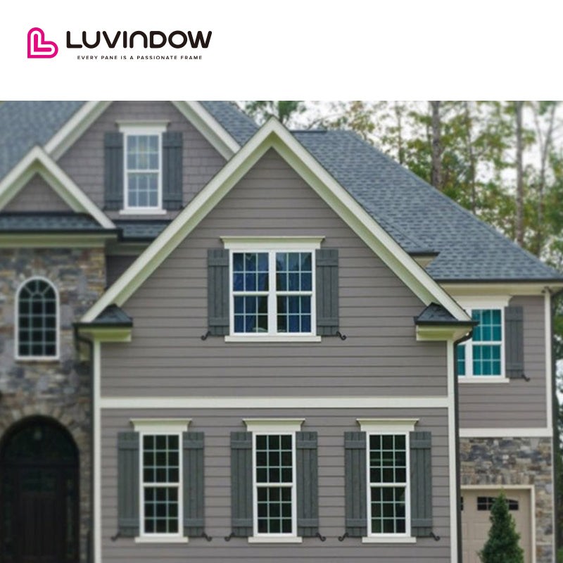 USA Fresno hot sale LUVINDOW Wholesale price double hung window low-e single windows