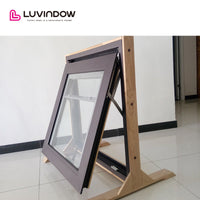 Security Glass Blinds System Awning Window