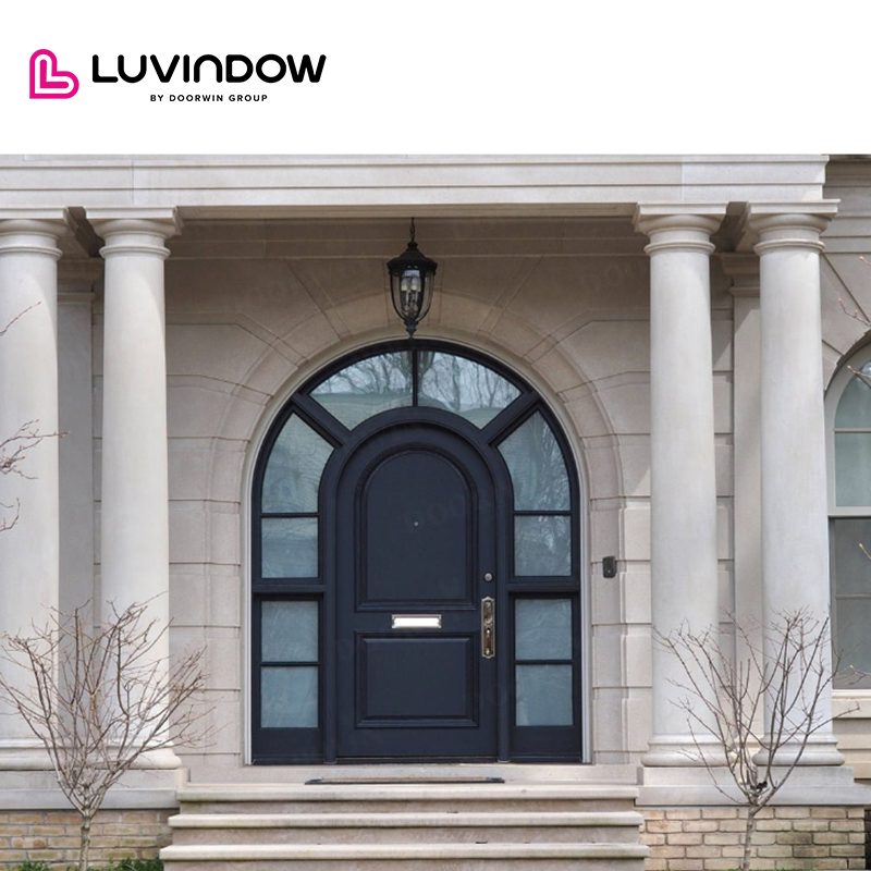 New Design LUVINDOW Wooden door with frame decoration glass insert wood interior door glass insert wood interior door