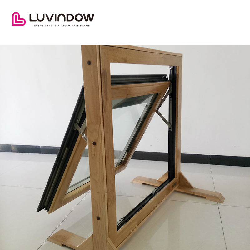 Security Glass Blinds System Awning Window