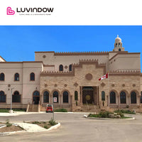 Irregular shape teak wood windows