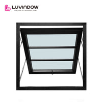 Aluminium Double Glass Hinges Window