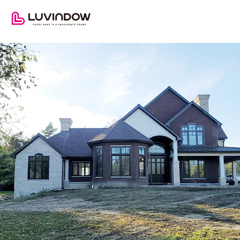 American Oak Wood Clad Aluminum Tilt Turn Windows