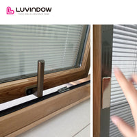 Security Glass Blinds System Awning Window