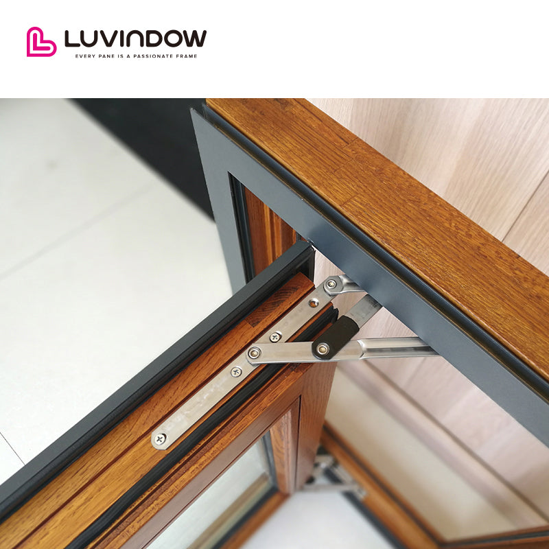 Solid Red Oak Wood Outswing Windows