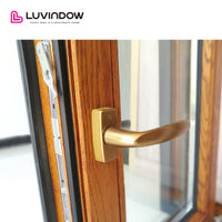 Solid Red Oak Wood Outswing Windows