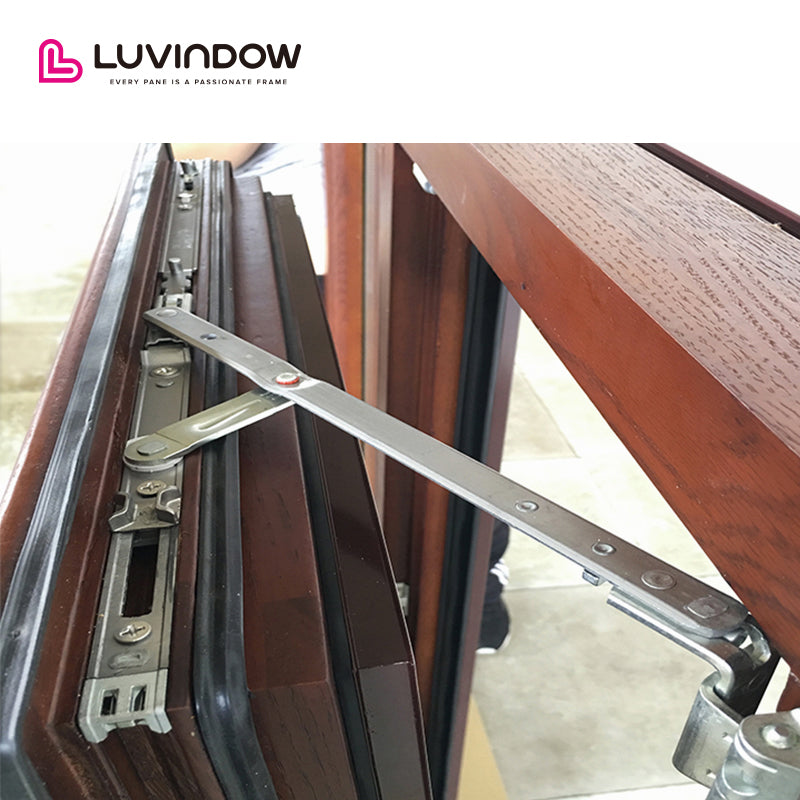 American Oak Wood Clad Aluminum Tilt Turn Windows