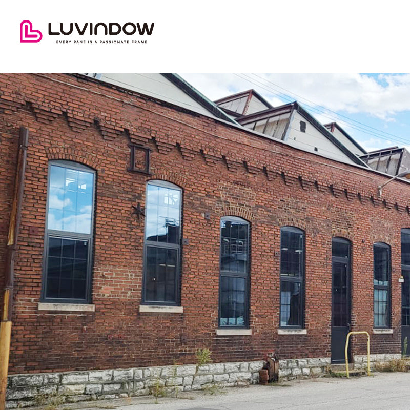 USA Albuquerque nice LUVINDOW Wholesale standard double hung window aluminium sizes small single windows