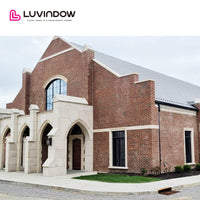 10 Year Warranty Energy Efficient USA NFRC Standard Fire Rated Aluminium tempered glass fixed Corner window