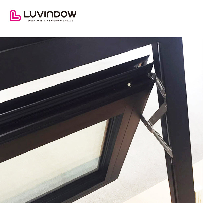 Black Aluminum Swing Awning Window