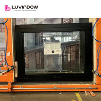 Black Aluminum Swing Awning Window
