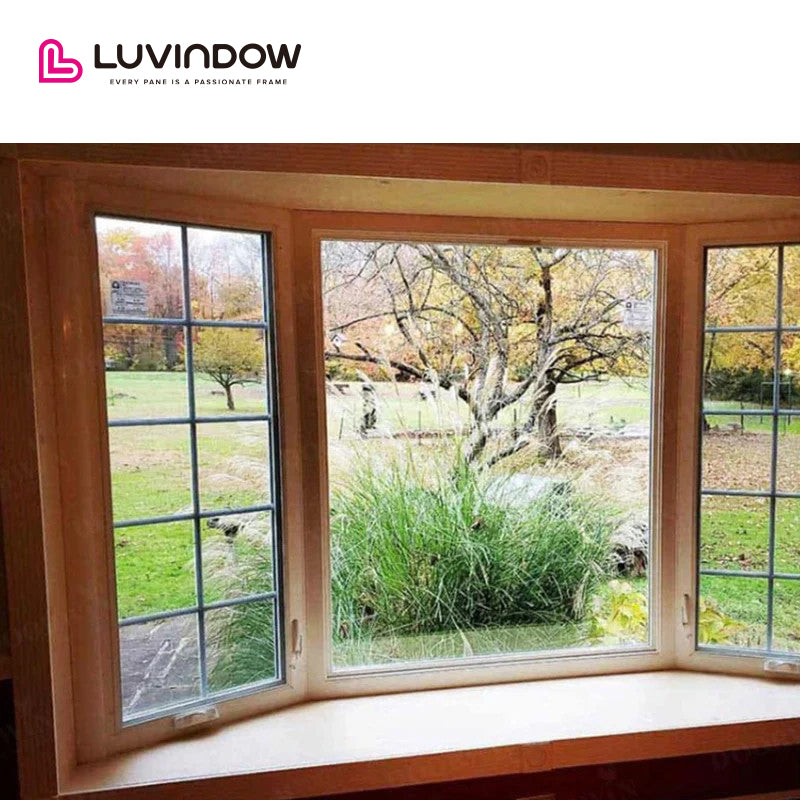 California Aluminum Clad Wood Bay & Bow Window Excellent Performance on The Heat-Insulation, Sound Proof, and Air Tightness - China Solid Oak Wood Window, Casement Window