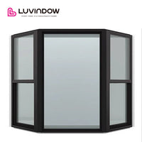 New York city  Best sale wood material casement bay bow window with Fully Tempered Safty Glass