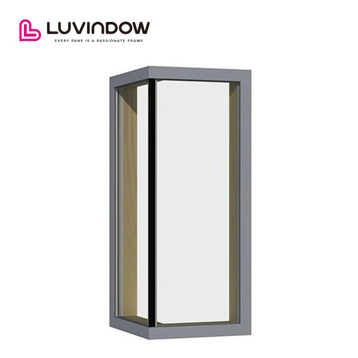 Innovative Design Project in LA: Energy-Efficient Aluminum-Wood Double Glazed Bay & Bow Windows with Built-In Shutters by Luvindow