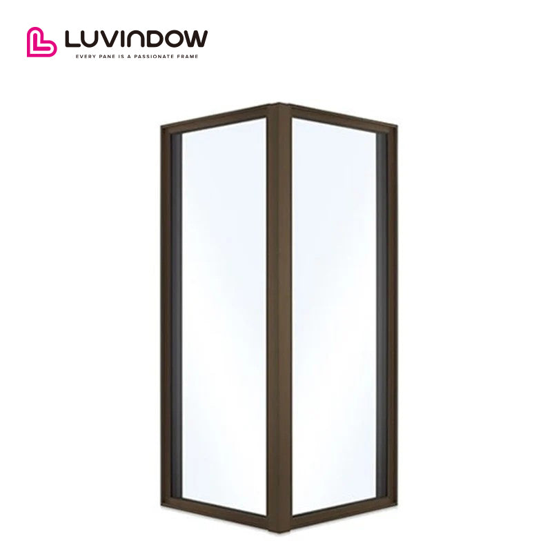 Innovative Design Project in LA: Energy-Efficient Aluminum-Wood Double Glazed Bay & Bow Windows with Built-In Shutters by Luvindow