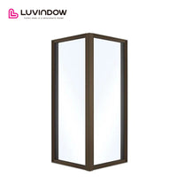 Innovative Design Project in LA: Energy-Efficient Aluminum-Wood Double Glazed Bay & Bow Windows with Built-In Shutters by Luvindow