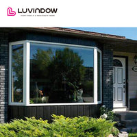 New York city  Best sale wood material casement bay bow window with Fully Tempered Safty Glass