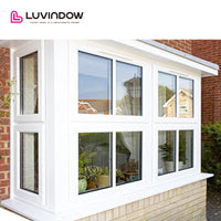 Innovative Design Project in LA: Energy-Efficient Aluminum-Wood Double Glazed Bay & Bow Windows with Built-In Shutters by Luvindow