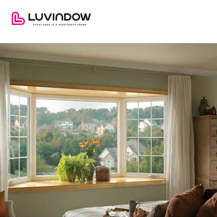 Hot Sale Aluminum Clading Solid Bay & Bow Window, Quality Bay & Bow Glass Window with Grille for Dining Room - China Aluminum Window, Alu Window