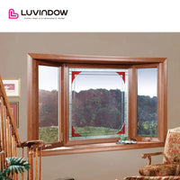 California Aluminum Clad Wood Bay & Bow Window Excellent Performance on The Heat-Insulation, Sound Proof, and Air Tightness - China Solid Oak Wood Window, Casement Window