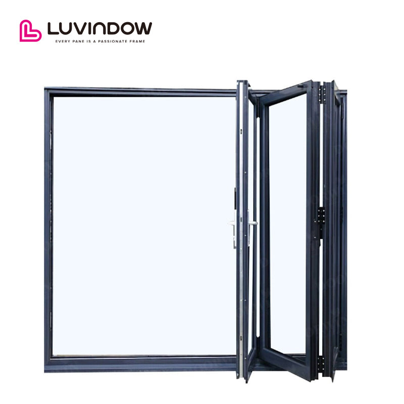 Black Frame Waterproof Bi-fold Door