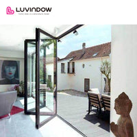 Black Frame Waterproof Bi-fold Door