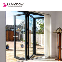 Black Frame Waterproof Bi-fold Door