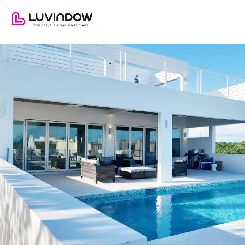 Aluminium Alloy Glass Folding Patio Doors