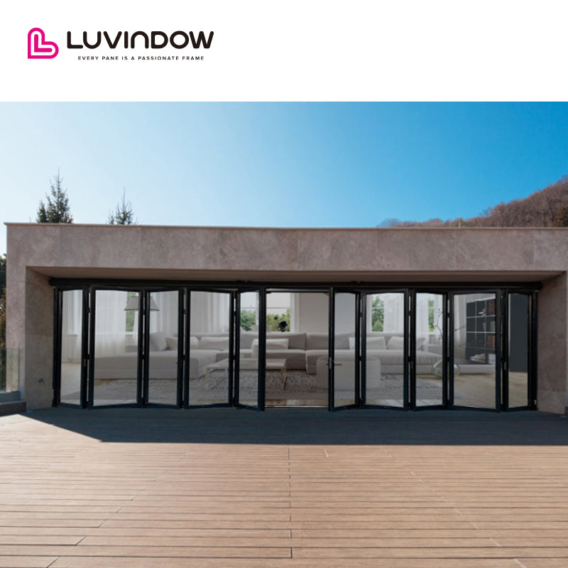 Aluminium Alloy Glass Folding Patio Doors