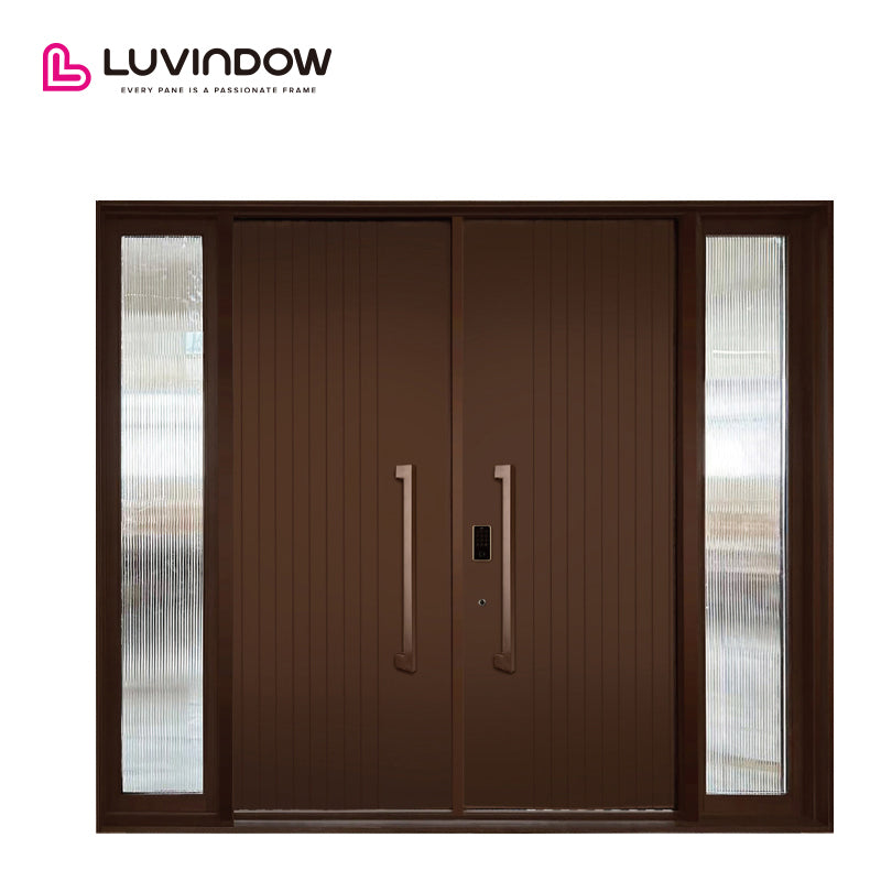 Aluminum French Doors With Sidelight