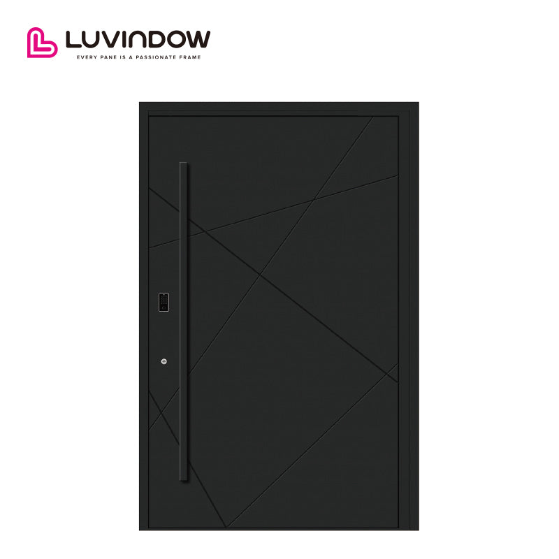 Modern Oak Wood Main Entrance Doors