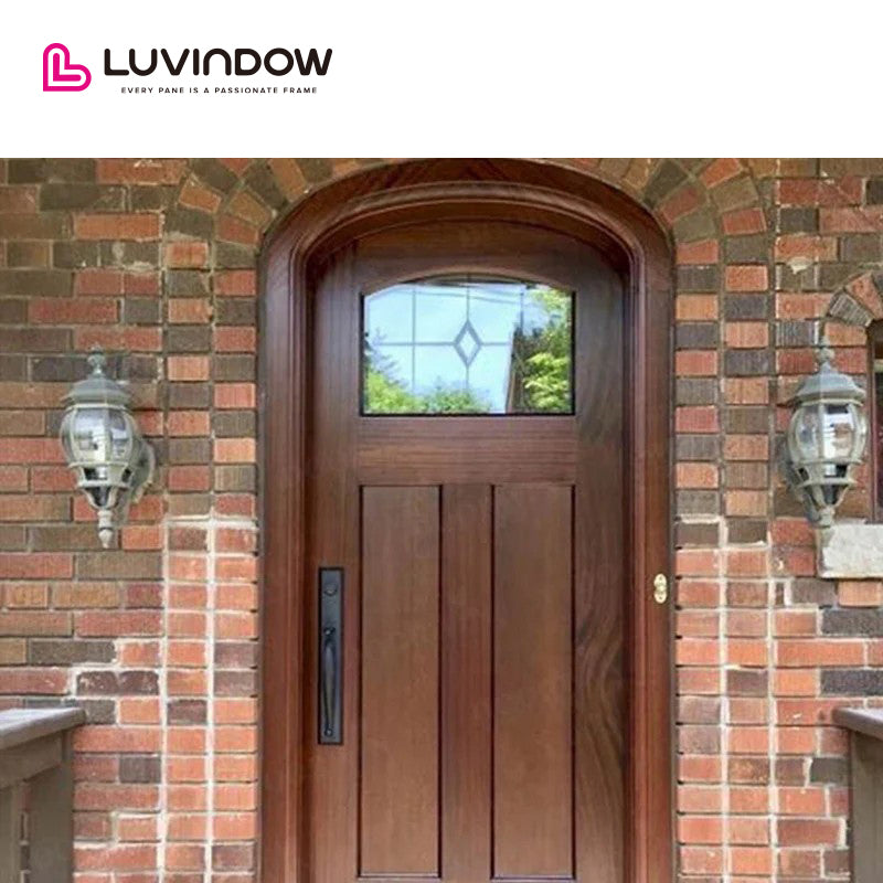 Modern Design Wood Panel Entry Door