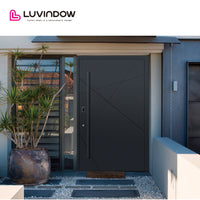 Modern Oak Wood Main Entrance Doors