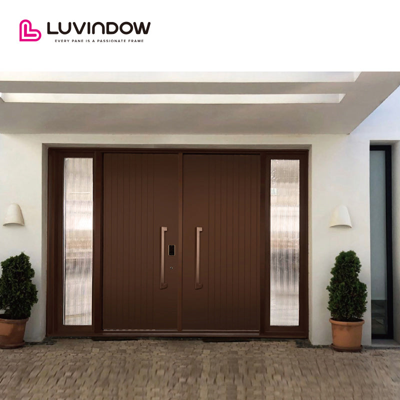 Aluminum French Doors With Sidelight