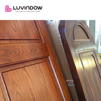 The United States hot sale solid wood entry door arched top design single door