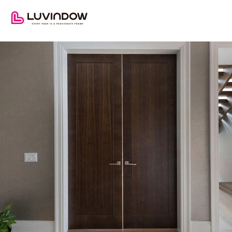 USA	Gilbert good quality LUVINDOW Wooden doors for arc interiors wood grain entrance door solid wood with patterns casement door
